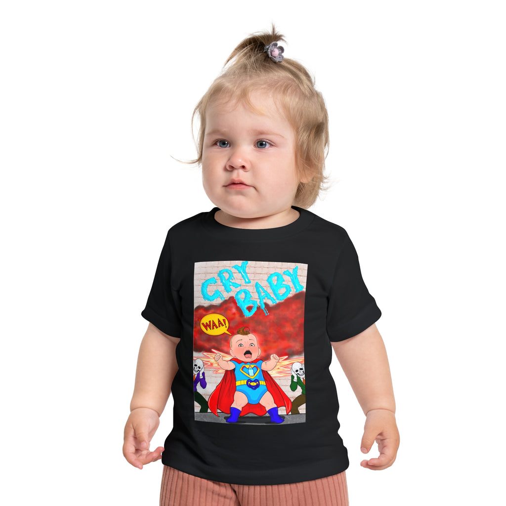 Baby T-Shirt — 'Cry Baby' Superhero Infant Tee