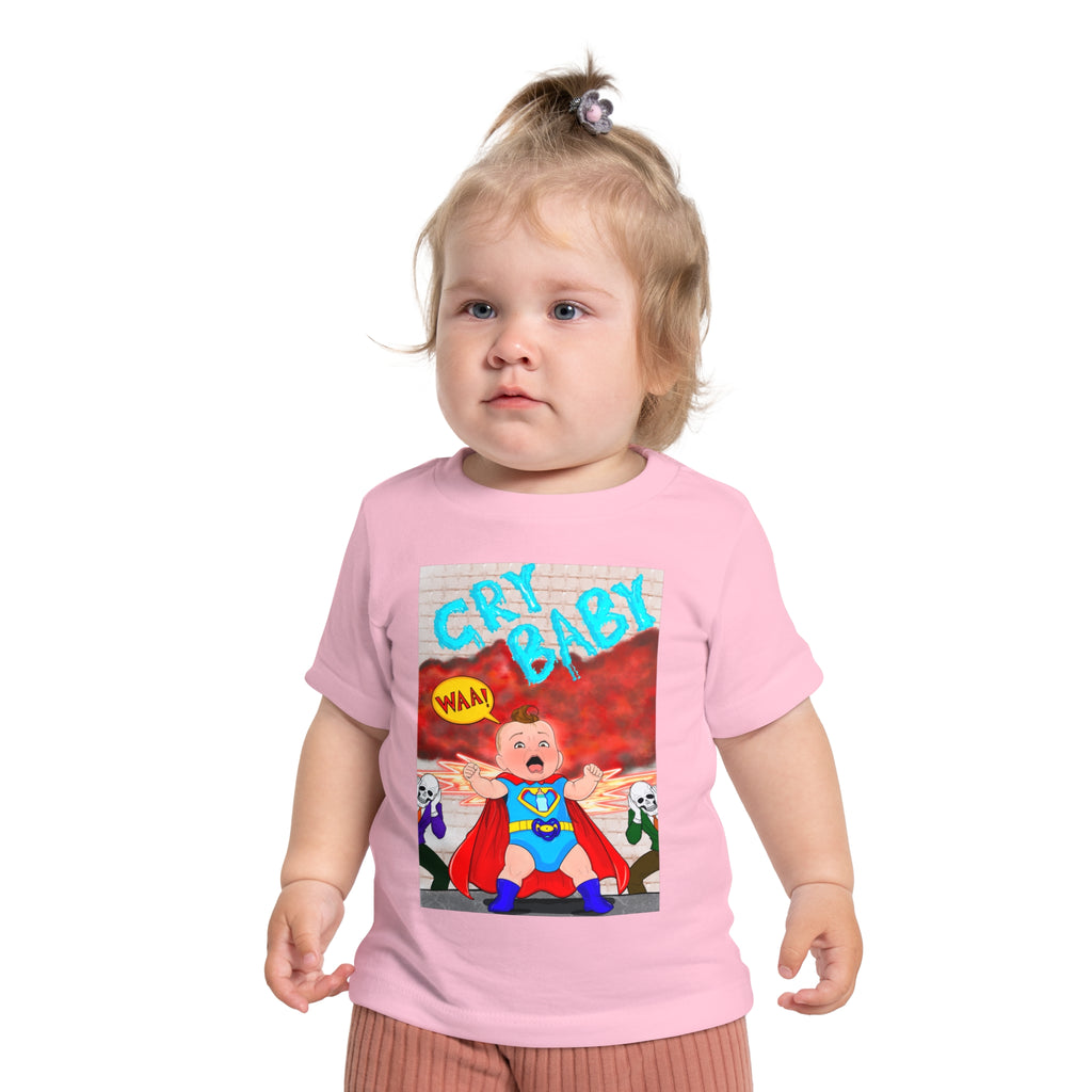 Baby T-Shirt — 'Cry Baby' Superhero Infant Tee