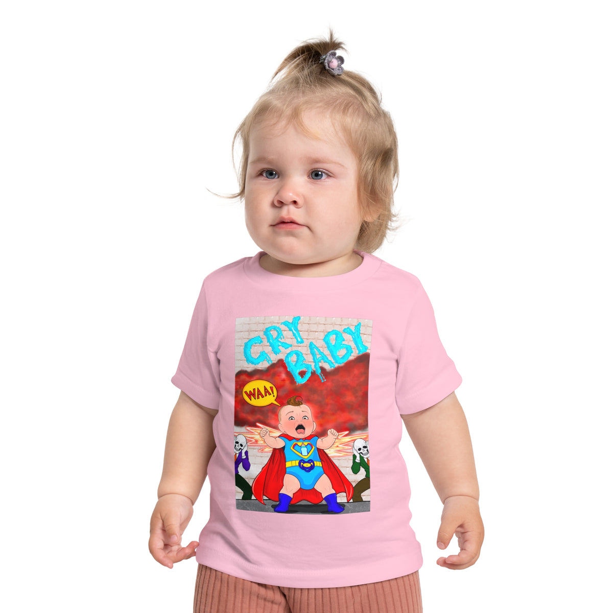 Baby T-Shirt — 'Cry Baby' Superhero Infant Tee