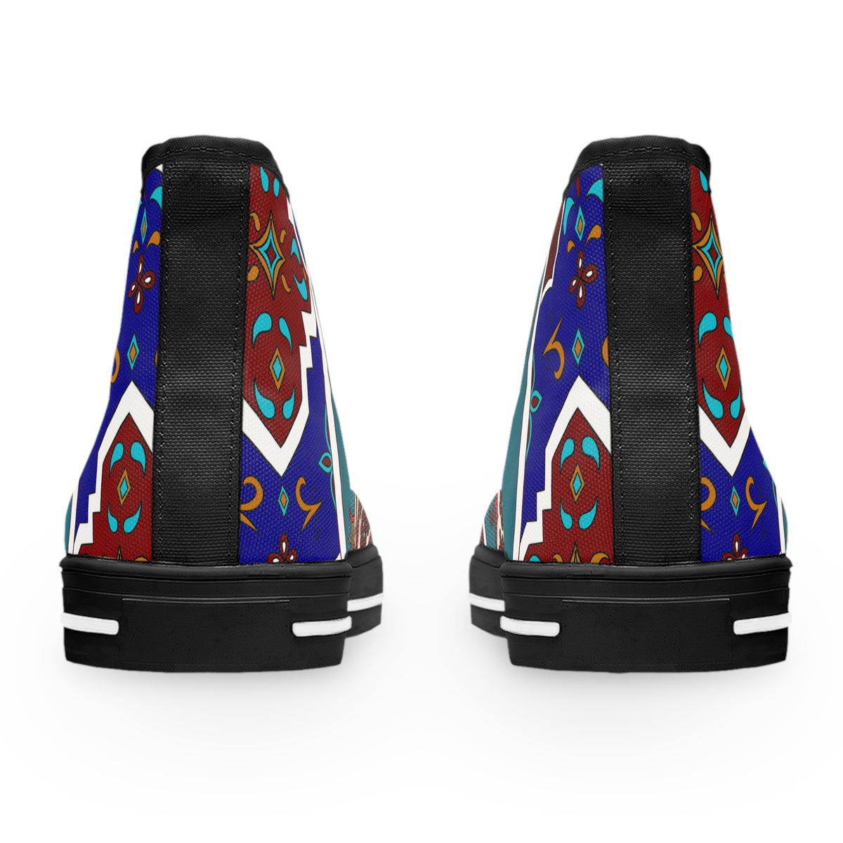 Pomegranate Tile Women's High Top Sneakers