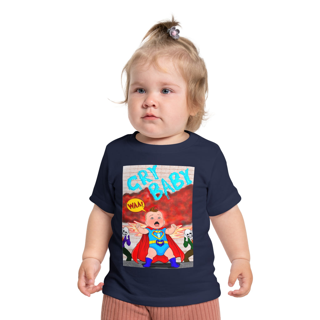 Baby T-Shirt — 'Cry Baby' Superhero Infant Tee