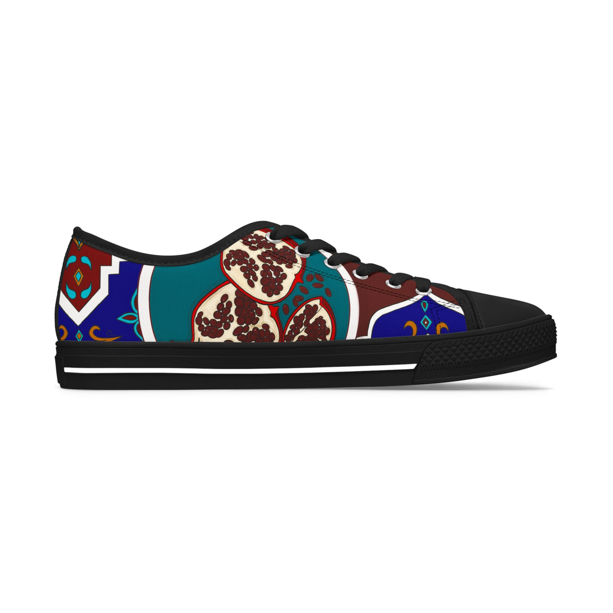 Women's Colorful Boho Pattern Low Top Sneakers