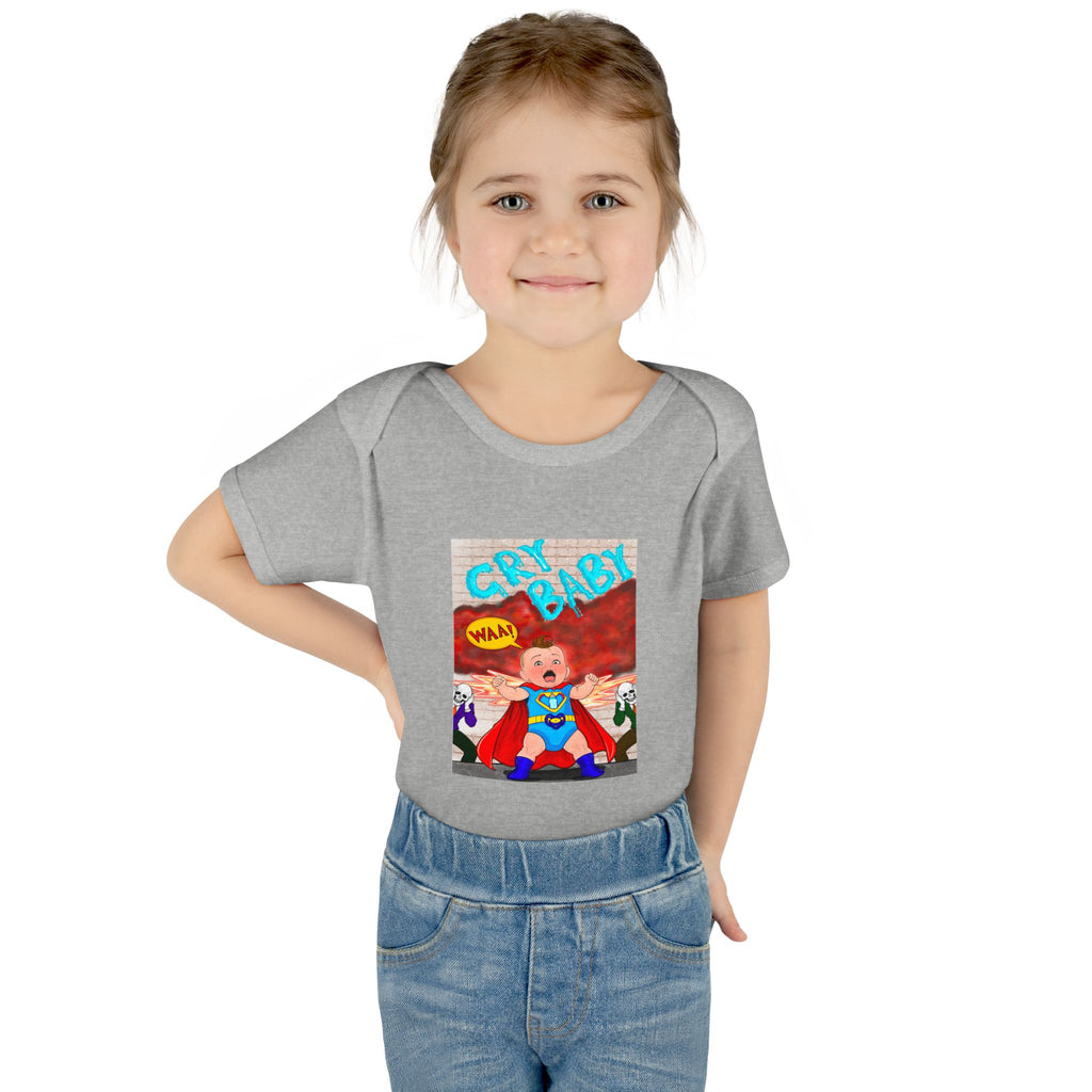 Superhero Cry Baby Infant Bodysuit — Funny Baby Onesie