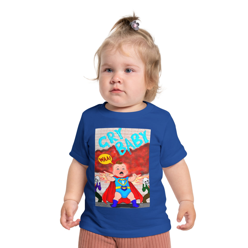 Baby T-Shirt — 'Cry Baby' Superhero Infant Tee
