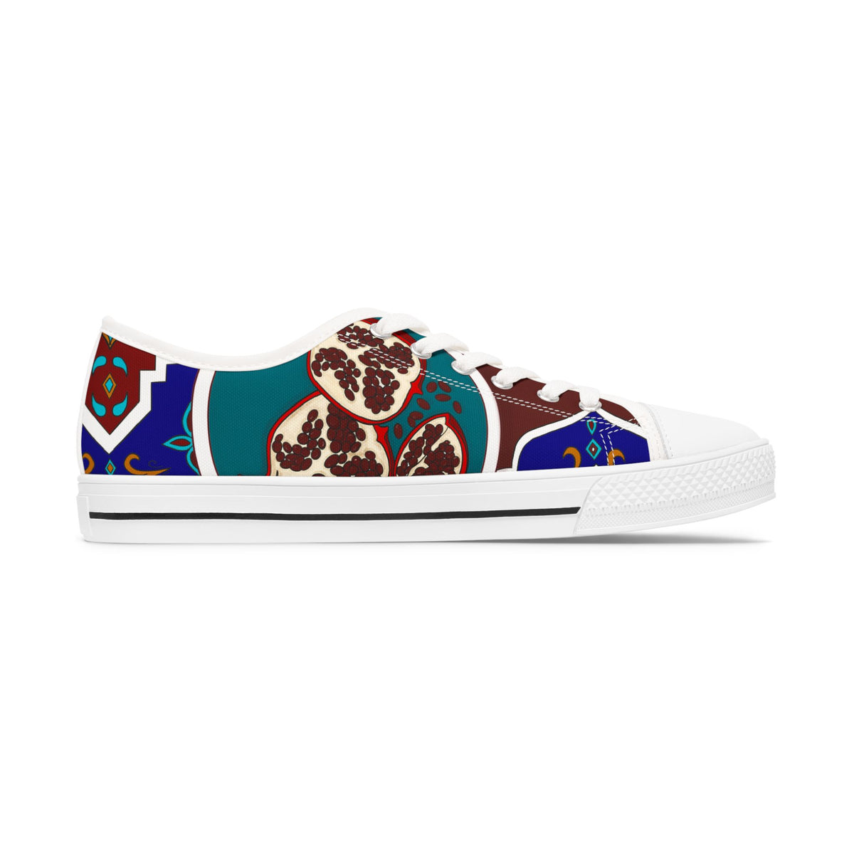 Women's Colorful Boho Pattern Low Top Sneakers