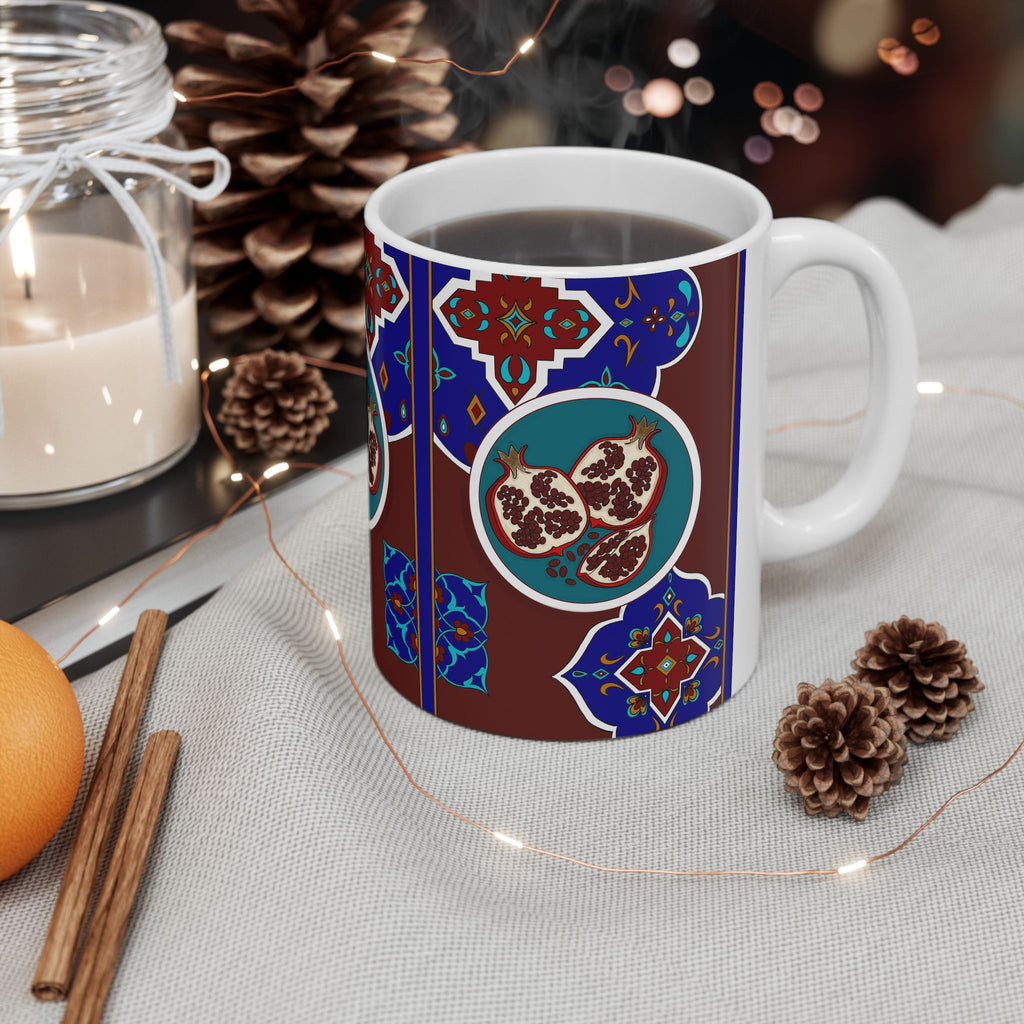 Yalda Ceramic Mug – A Touch of Persian Tradition  11oz & 15oz