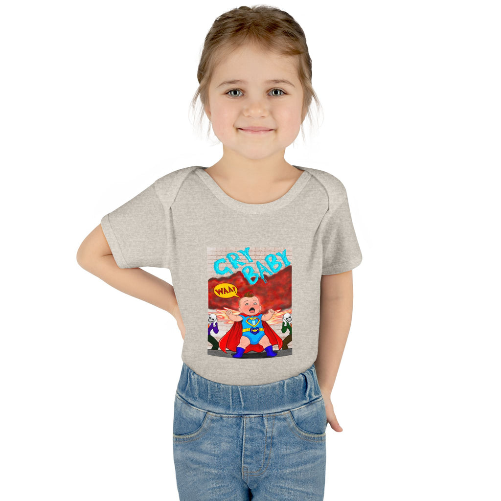 Superhero Cry Baby Infant Bodysuit — Funny Baby Onesie