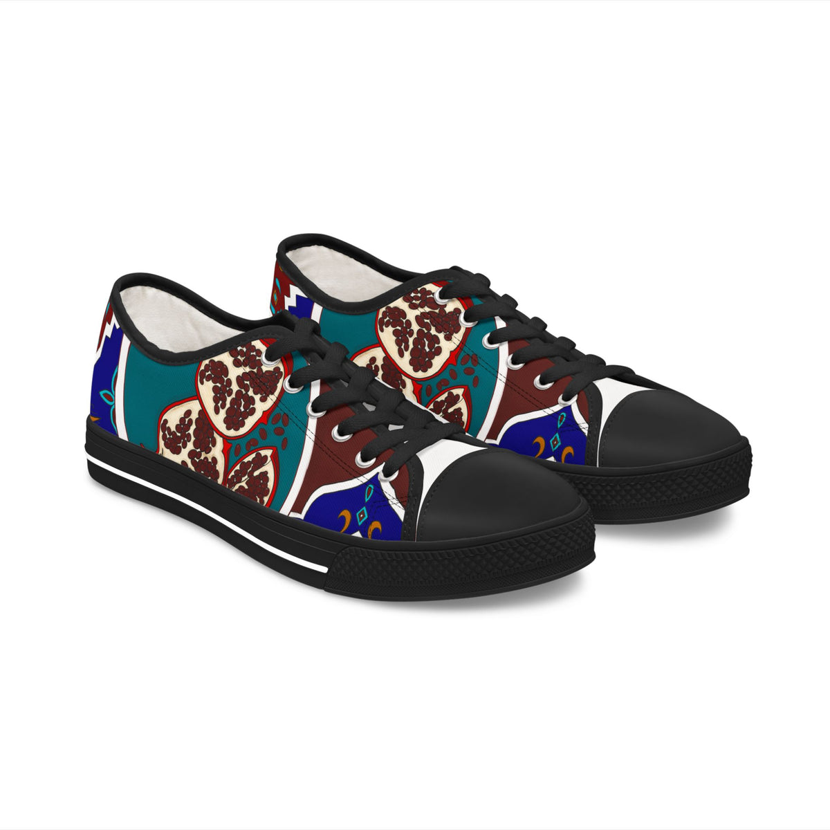 Women's Colorful Boho Pattern Low Top Sneakers